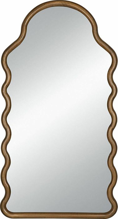 Зеркало настенное 76х140 коричневого цвета