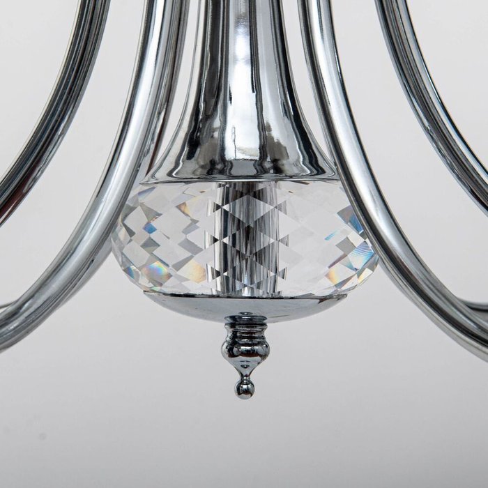 Подвесная люстра 2031/6 (chrome) (ткань, цвет черный) - лучшие Подвесные люстры в INMYROOM Подвесная люстра 2031/6 (chrome) (ткань, цвет черный) - лучшие Подвесные люстры в INMYROOM