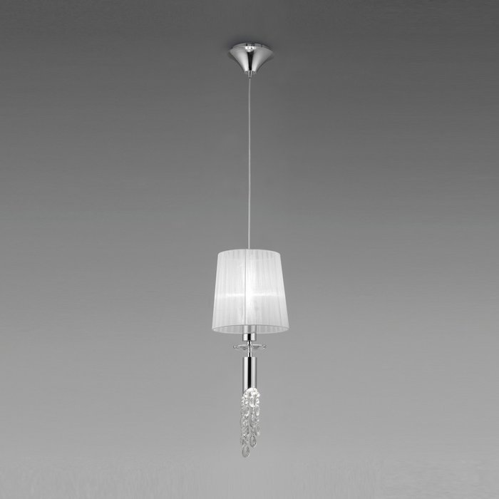 Подвесной светильник Tiffany 3861 (ткань, цвет белый) - лучшие Подвесные светильники в INMYROOM