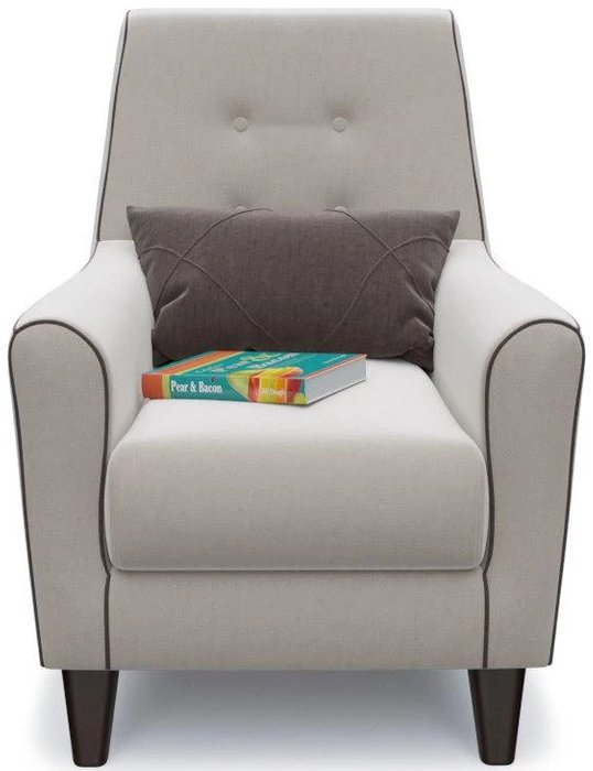 Кресло Френсис Флэтфорд светло-серого цвета - купить Интерьерные кресла по цене 12931.0