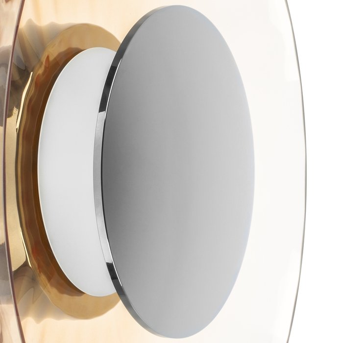 Настенно-потолочный светильник CELESTA LED 24W 600LM ХРОМ/КОНЬЯЧНЫЙ 3000K - лучшие Подвесные люстры в INMYROOM Настенно-потолочный светильник CELESTA LED 24W 600LM ХРОМ/КОНЬЯЧНЫЙ 3000K - лучшие Подвесные люстры в INMYROOM