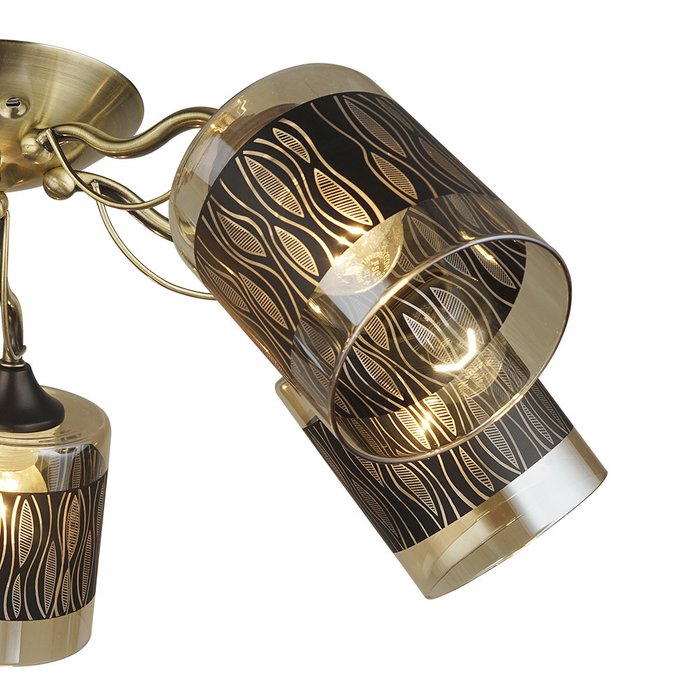 Потолочная люстра Floretta с плафонами цвета шампань - лучшие Потолочные люстры в INMYROOM
