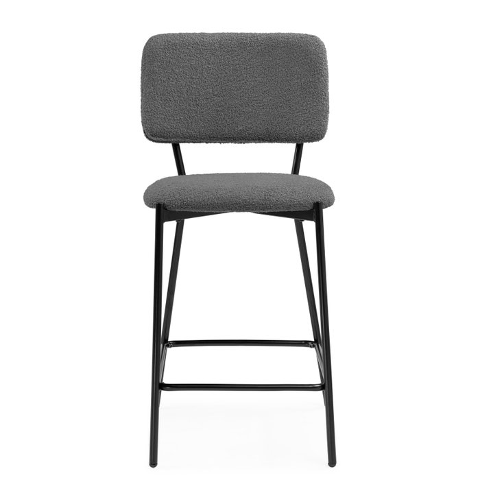 Полубарный стул Reparo темно-серого цвета - лучшие Барные стулья в INMYROOM