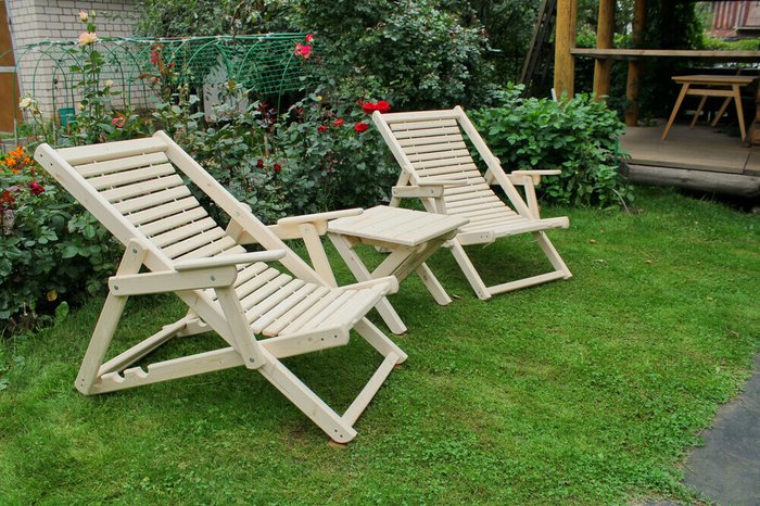 Комплект мебели для сада из массива ели - купить Комплекты для сада и дачи по цене 10430.0