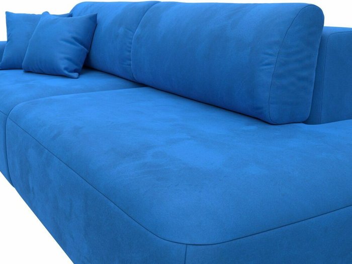 Диван-кровать Лига 036 Модерн темно-голубого цвета с левым подлокотником - лучшие Прямые диваны в INMYROOM