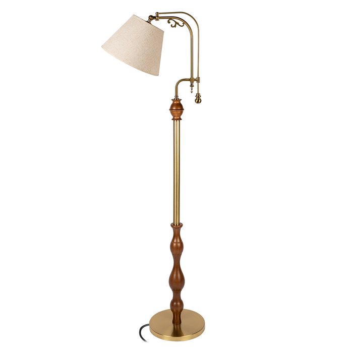 Торшер Elaine 10569F Dark wood (ткань, цвет бежевый) Торшер Elaine 10569F Dark wood (ткань, цвет бежевый)