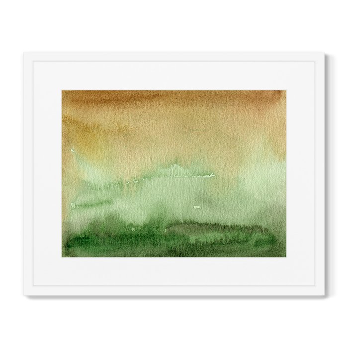 Репродукция картины в раме The green valley and the hills beyond - купить Картины по цене 8199.0