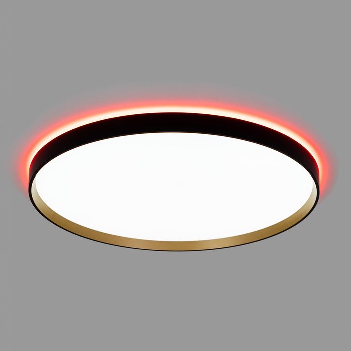 Citilux ETALON CL750501R LED RGB Светильник с пультом Чёрный+Золото - лучшие Накладные споты в INMYROOM