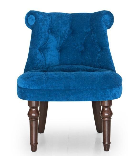 Кресло Барокко дизайн 5 синего цвета - купить Интерьерные кресла по цене 15300.0