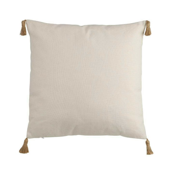 Декоративная подушка Chevery 45х45 бежево-белого цвета - купить Декоративные подушки по цене 4790.0