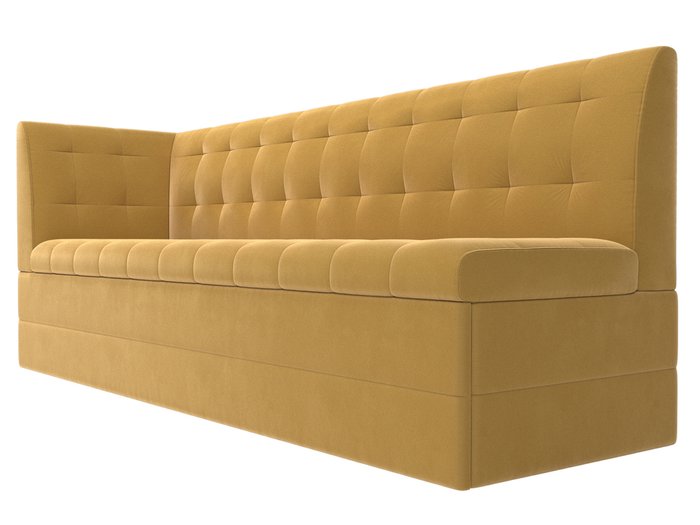 Угловой диван-кровать Бриз желтого цвета с углом слева - лучшие Угловые диваны в INMYROOM