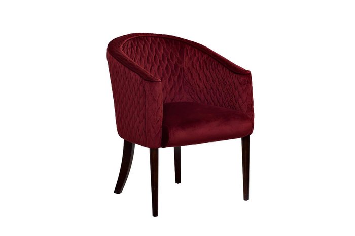 Кресло красное стеганное велюровое - купить Интерьерные кресла по цене 40400.0