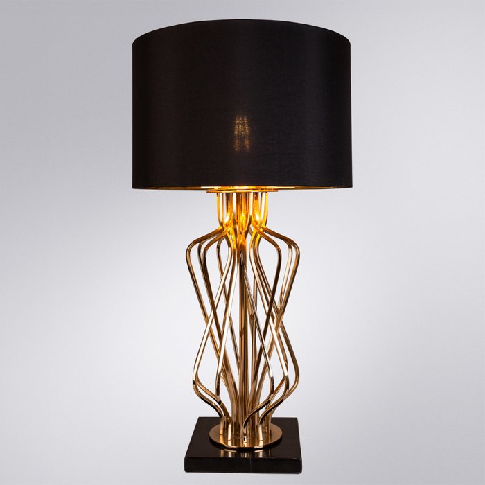 Настольная лампа Fire черно-золотого цвета - купить Настольные лампы по цене 20990.0