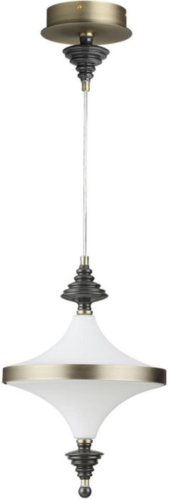 Подвесной светильник Odeon Light Ula 5404/23L бронзов.брашированн./черный/стекло/керамика LED 23W 3000K Подвесной светильник Odeon Light Ula 5404/23L бронзов.брашированн./черный/стекло/керамика LED 23W 3000K