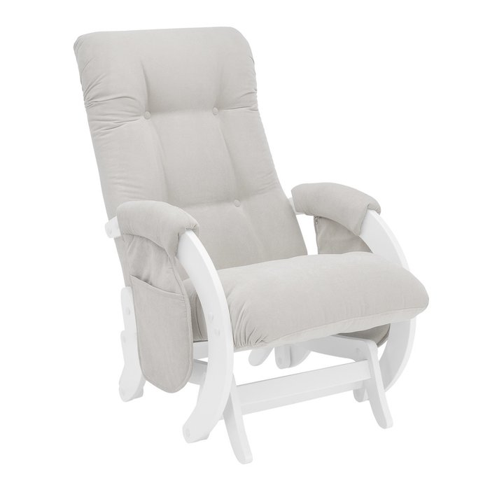 Кресло для кормления Milli Smile с карманами серого цвета