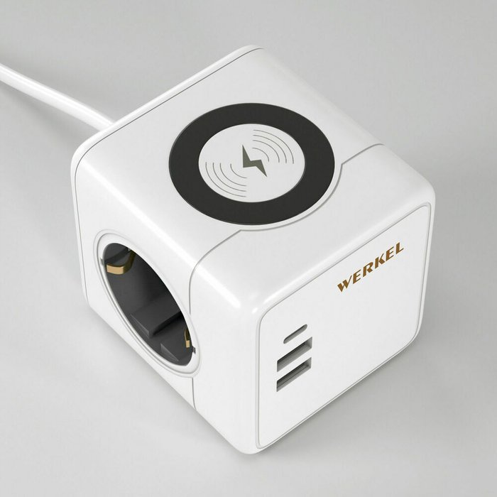 Розеточный блок 3-местный + 3?USB + беспроводная зарядка W6513501 Розеточный блок белый Розеточный блок 3-местный + 3?USB + беспроводная зарядка W6513501 Розеточный блок белый