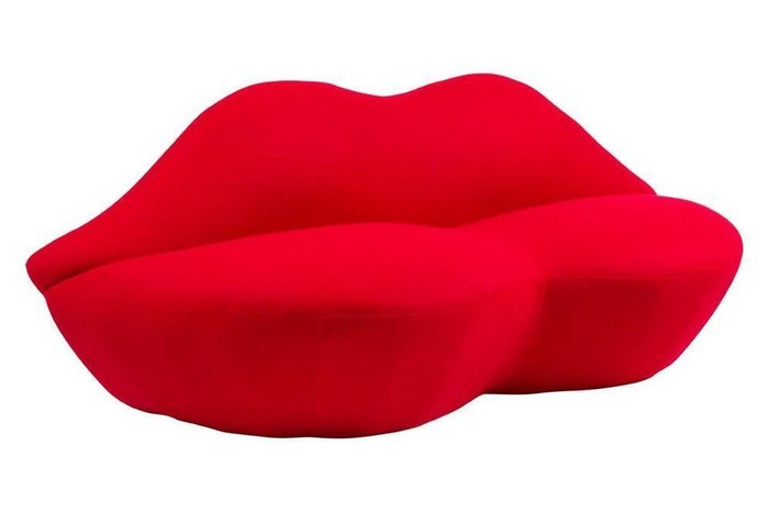 Диван Heller Bocca Lip красного цвета - купить Прямые диваны по цене 151000.0