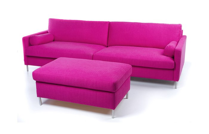 Прямой диван Colorado розового цвета