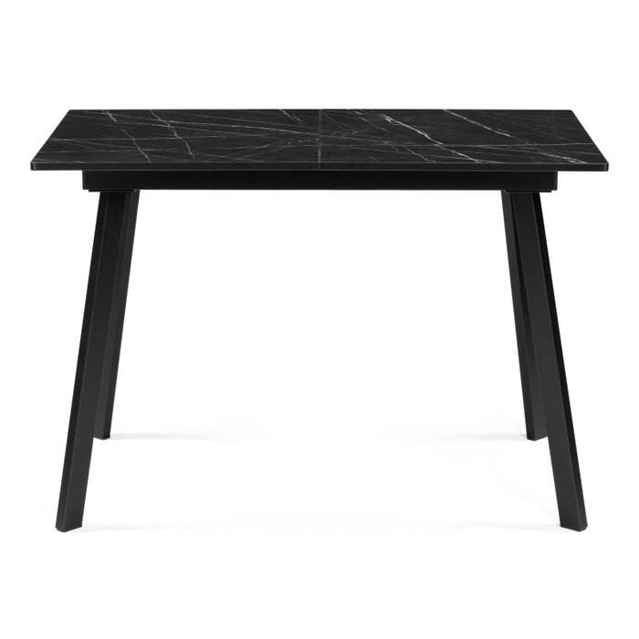 Раскладной обеденный стол Агни черного цвета - купить Обеденные столы по цене 13460.0