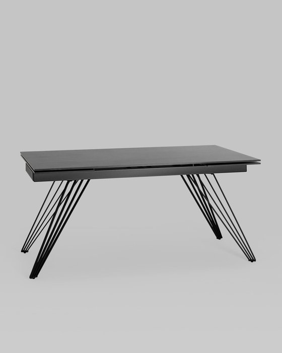 Раскладной обеденный стол Пандора темно-серого цвета - купить Обеденные столы по цене 88990.0
