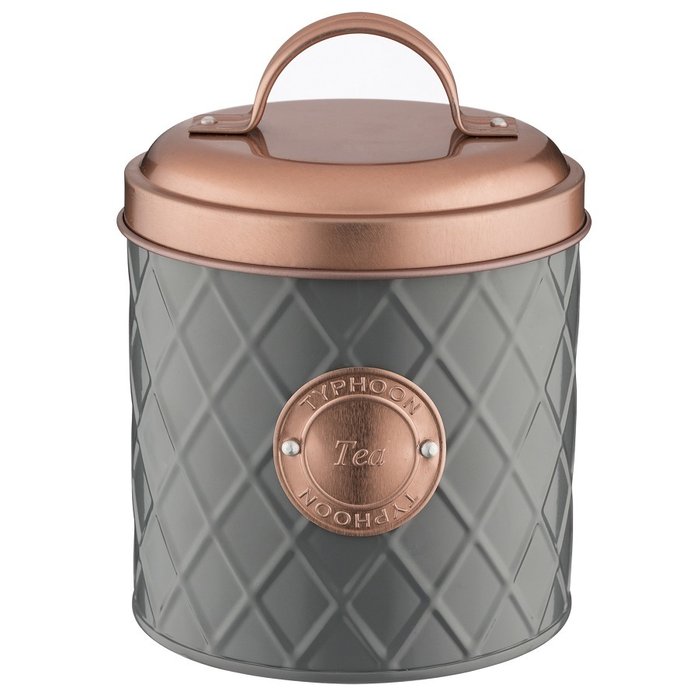 Емкость для хранения чая Copper lid серо-медного цвета Емкость для хранения чая Copper lid серо-медного цвета