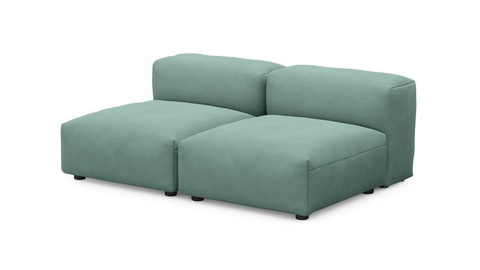 Прямой диван Фиджи малый темно-мятного цвета - купить Прямые диваны по цене 39700.0
