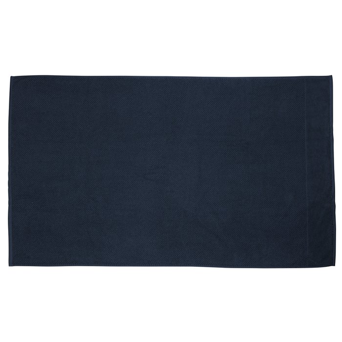 Полотенце банное фактурное Essential темно-синего цвета - купить Банные полотенца по цене 3070.0