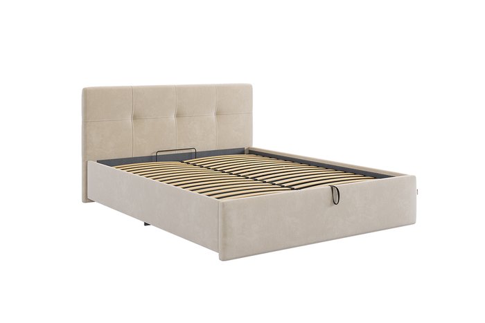 Кровать Веста 160х200 кремового цвета с подъемным механизмом - купить Кровати для спальни по цене 27580.0
