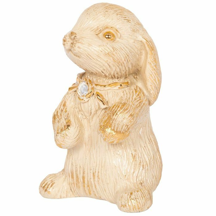 Статуэтка Кролик бежевого цвета - купить Фигуры и статуэтки по цене 2585.0