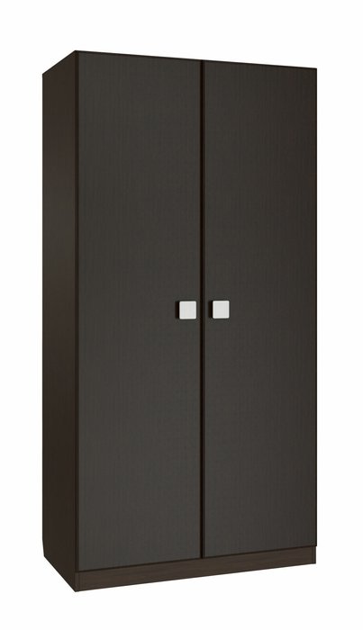 Шкаф двухдверный Анастасия темно-коричневого цвета