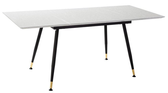 Стол обеденный раскладной Месси черно-белого цвета - лучшие Обеденные столы в INMYROOM
