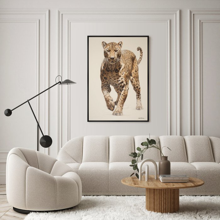 Репродукция картины Leopards hunt, No 2, 2024г. - лучшие Картины в INMYROOM