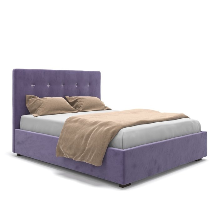 Кровать Gisele с подъемным механизмом фиолетовая 160х200