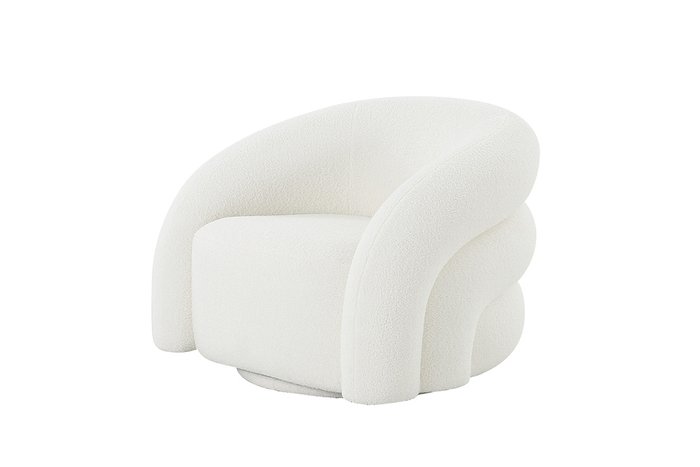 Кресло поворотное Bel белого цвета - купить Интерьерные кресла по цене 68160.0