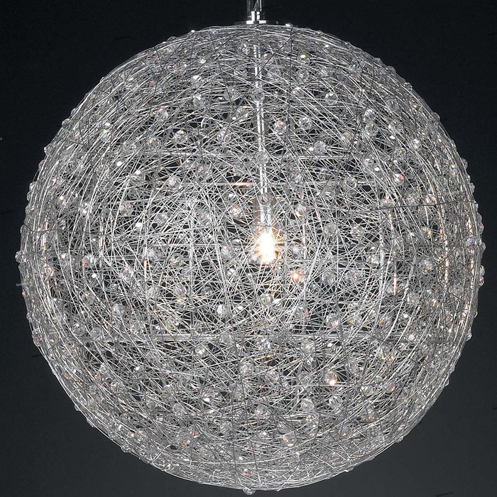 Подвесной светильник Illuminati из скрученной алюминиевой проволоки  - лучшие Подвесные светильники в INMYROOM