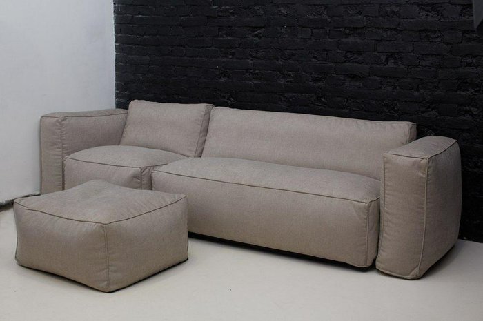Бескаркасный диван Longer  - купить Прямые диваны по цене 38390.0