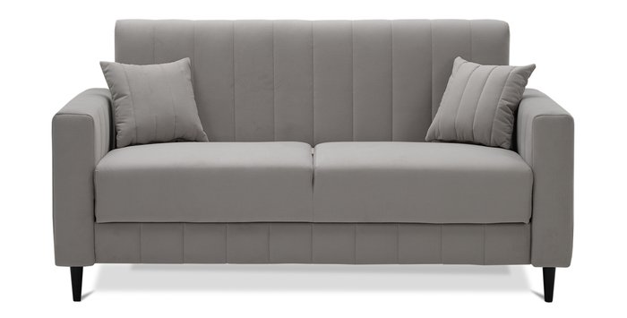Диван-кровать Эмма мини серого цвета - купить Прямые диваны по цене 33900.0