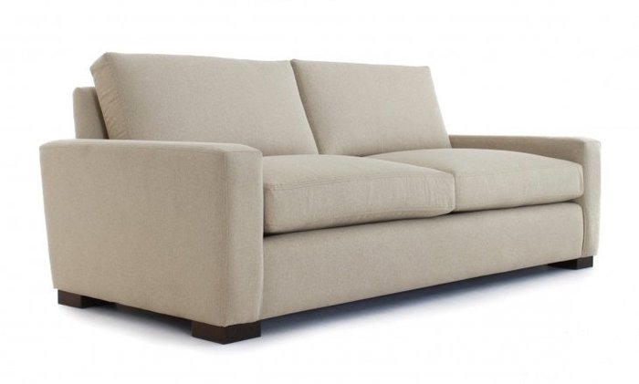 Прямой диван бежевого цвета - купить Прямые диваны по цене 68800.0
