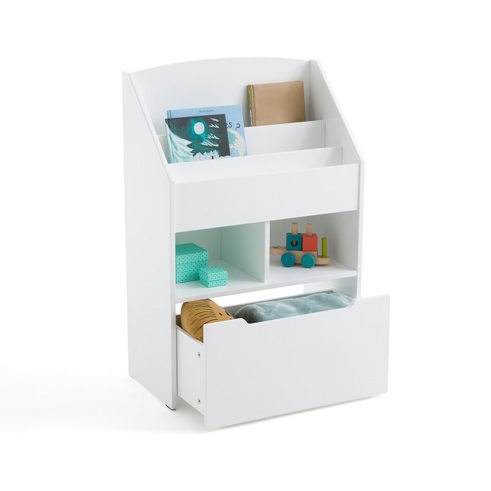 Шкаф детский Diny белого цвета - лучшие Книжные шкафы в INMYROOM