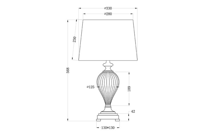 Лампа настольная с бежевым абажуром - купить Настольные лампы по цене 10800.0