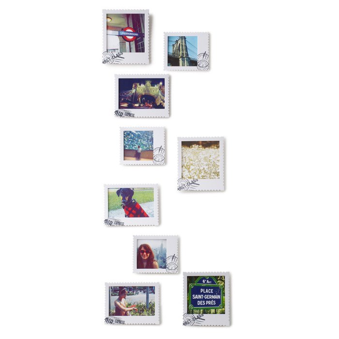 Набор из 9 фоторамок Umbra postal белый - лучшие Рамки в INMYROOM
