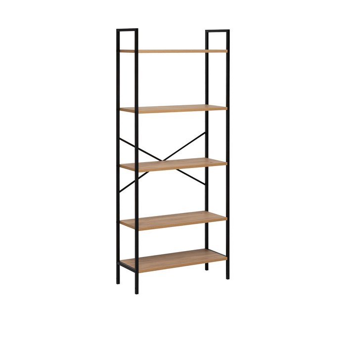 Стеллаж Стилвуд 25 черно-бежевого цвета Стеллаж Стилвуд 25 черно-бежевого цвета