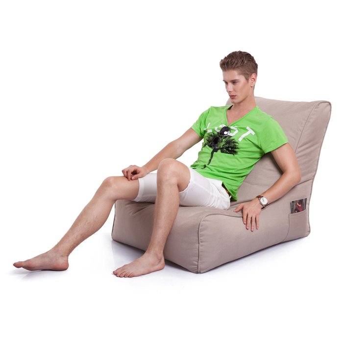 Лаунж кресло для улицы Ambient Lounge® Evolution Sofa™ - Sandstorm (песочный) - купить Бескаркасная мебель по цене 9990.0
