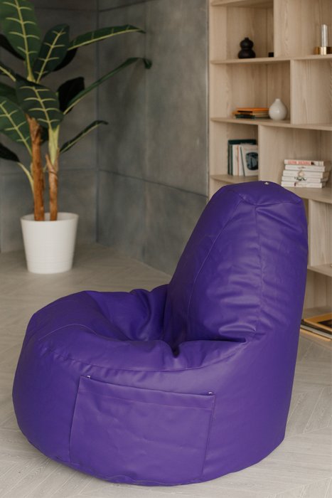 Кресло Комфорт фиолетового цвета - лучшие Бескаркасная мебель в INMYROOM