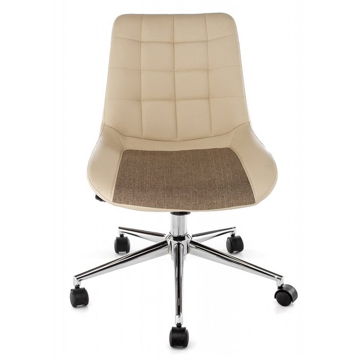Компьютерный стул Marco beige fabric бежево-коричневого цвета - лучшие Офисные кресла в INMYROOM Компьютерный стул Marco beige fabric бежево-коричневого цвета - лучшие Офисные кресла в INMYROOM