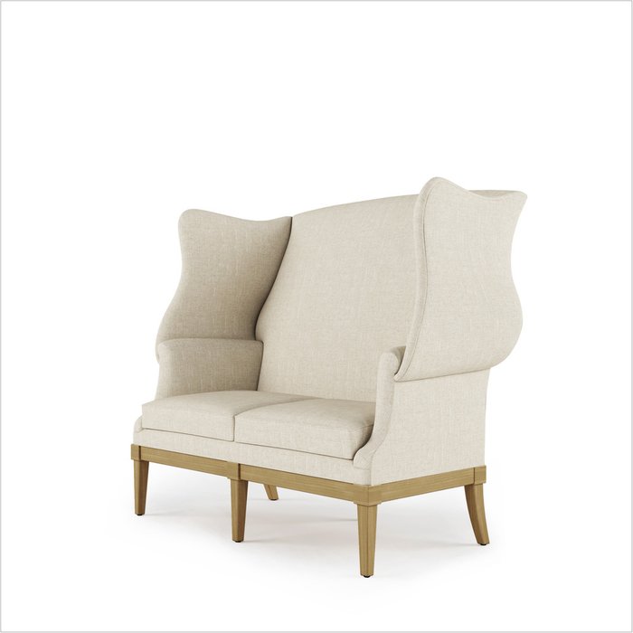 Диван Rich 2 seat sofa с льняной обивкой - купить Прямые диваны по цене 125480.0