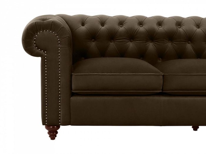 Диван Chester Classic темно-коричневого цвета - лучшие Прямые диваны в INMYROOM