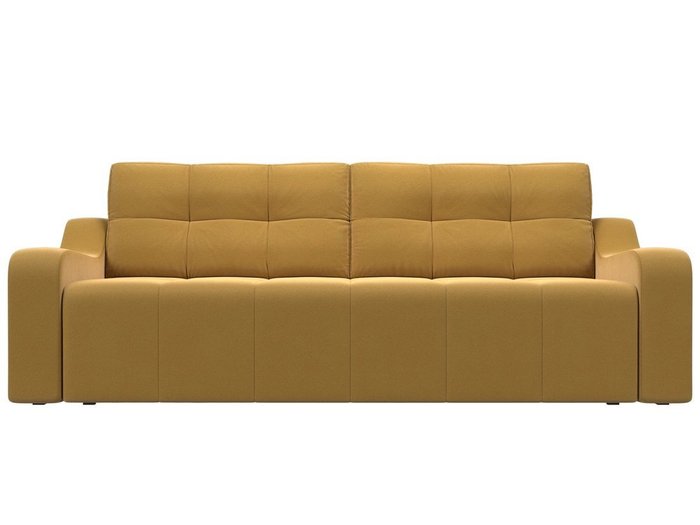 Прямой диван-кровать Итон желтого цвета - купить Прямые диваны по цене 46999.0