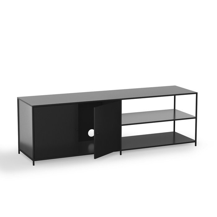 Мебель под телевизор из металла Romy черного цвета - лучшие Тумбы для ТВ в INMYROOM