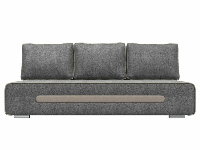 Прямой диван-кровать Приам серого цвета - купить Прямые диваны по цене 34999.0